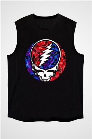 Grateful Dead Siyah Unisex Kolsuz Tişört