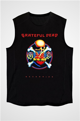Grateful Dead Siyah Unisex Kolsuz Tişört