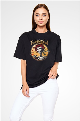 Grateful Dead Siyah Unisex Oversize Tişört T-Shirt