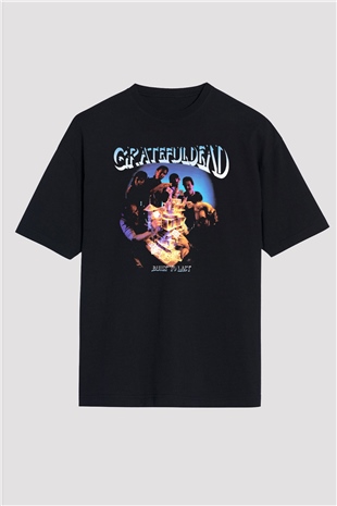 Grateful Dead Siyah Unisex Oversize Tişört T-Shirt