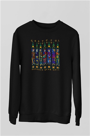 Grateful Dead Siyah Unisex Sweatshirt