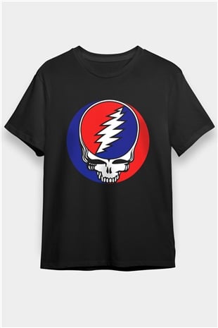 Grateful Dead Siyah Unisex Tişört T-Shirt - TişörtFabrikası