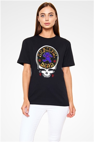 Grateful Dead Siyah Unisex Tişört T-Shirt - TişörtFabrikası