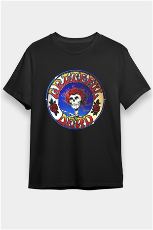 Grateful Dead Siyah Unisex Tişört T-Shirt - TişörtFabrikası