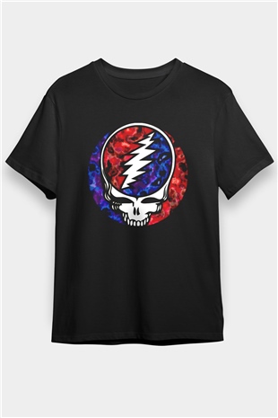 Grateful Dead Siyah Unisex Tişört T-Shirt - TişörtFabrikası