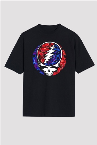 Grateful Dead Siyah Oversize Tişört Oversize T-shirt - TişörtFabrikası