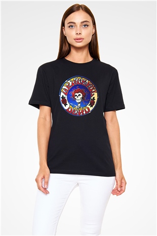 Grateful Dead Siyah Unisex Tişört T-Shirt - TişörtFabrikası