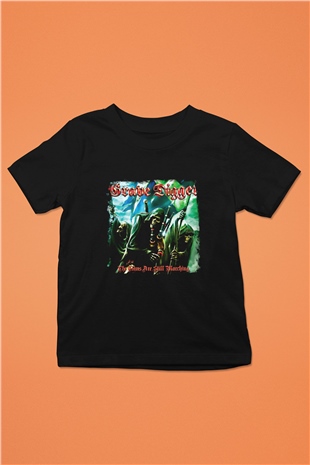 Grave Digger Baskılı Unisex Siyah Çocuk Tişört