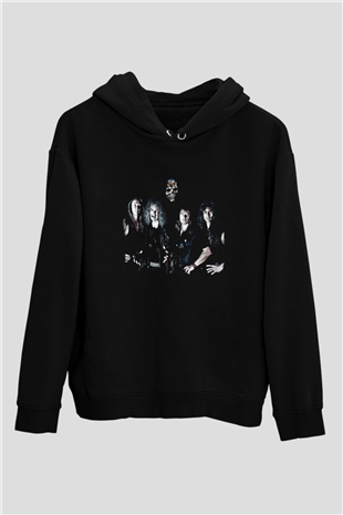 Grave Digger Baskılı Unisex Siyah Hoodie