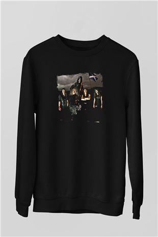 Grave Digger Baskılı Unisex Siyah Sweatshirt
