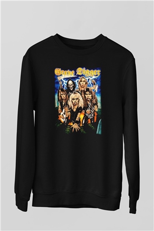 Grave Digger Siyah Unisex Sweatshirt