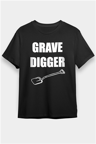 Grave Digger Siyah Unisex Tişört T-Shirt - TişörtFabrikası