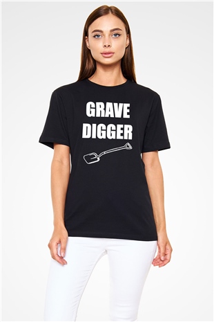 Grave Digger Siyah Unisex Tişört T-Shirt - TişörtFabrikası