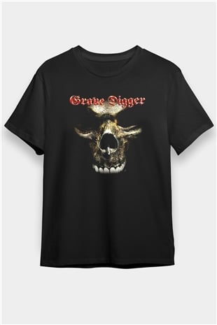 Grave Digger Siyah Unisex Tişört T-Shirt - TişörtFabrikası