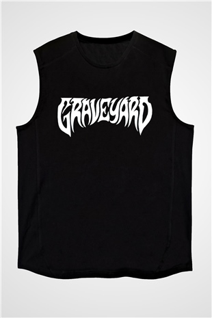 Graveyard Siyah Unisex Kolsuz Tişört