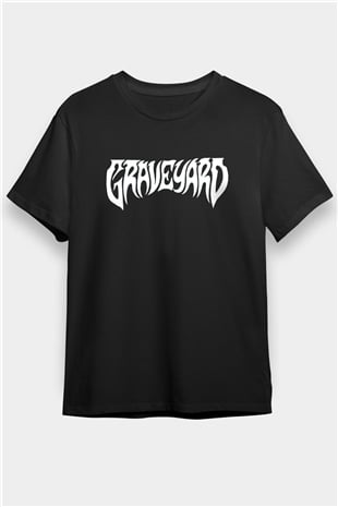 Graveyard Siyah Unisex Tişört T-Shirt - TişörtFabrikası