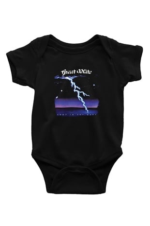 Great White Baskılı Unisex Siyah Bebek Body - Zıbın