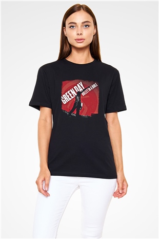 Green Day Baskılı Unisex Siyah Tişört