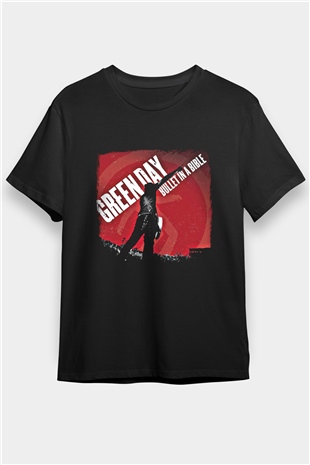 Green Day Baskılı Unisex Siyah Tişört