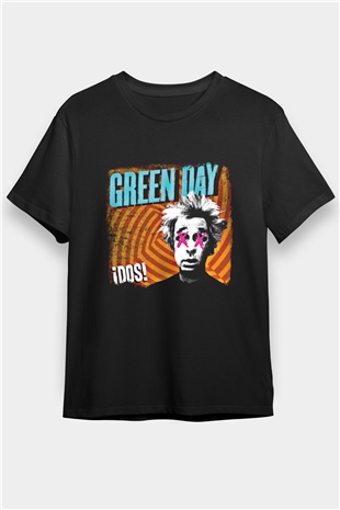 Green Day Baskılı Unisex Siyah Tişört