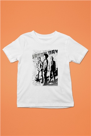 Green Day Beyaz Unisex Çocuk Tişört
