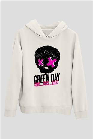 Green Day Beyaz Unisex Hoodie