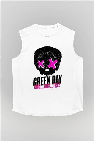 Green Day Beyaz Unisex Kolsuz Tişört