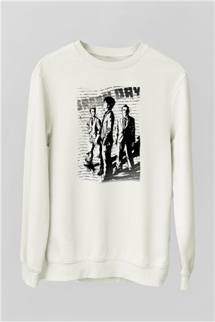 Green Day Beyaz Unisex Sweatshirt