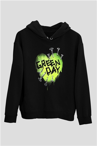 Green Day Siyah Unisex Hoodie