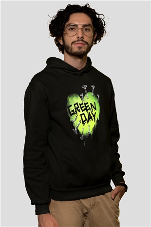 Green Day Siyah Unisex Hoodie