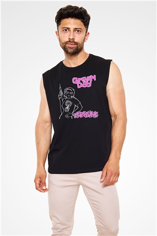 Green Day Siyah Unisex Kolsuz Tişört