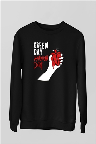 Green Day Siyah Unisex Sweatshirt