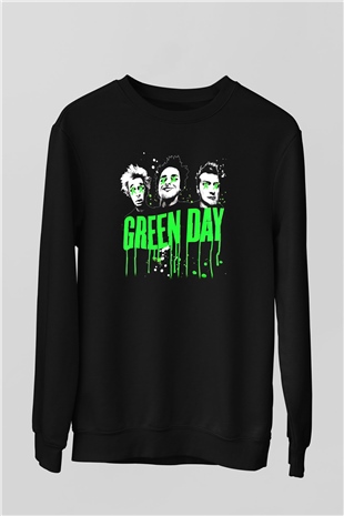 Green Day Siyah Unisex Sweatshirt