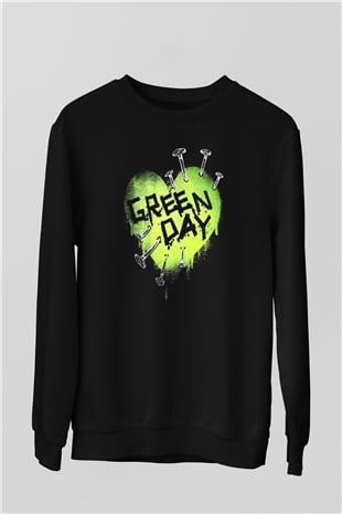Green Day Siyah Unisex Sweatshirt