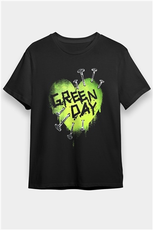 Green Day Siyah Unisex Tişört T-Shirt - TişörtFabrikası