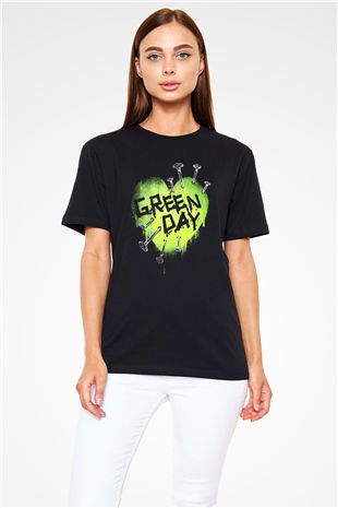 Green Day Siyah Unisex Tişört T-Shirt - TişörtFabrikası