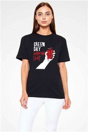 Green Day Siyah Unisex Tişört T-Shirt - TişörtFabrikası