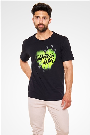 Green Day Siyah Unisex Tişört T-Shirt - TişörtFabrikası