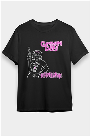 Green Day Siyah Unisex Tişört T-Shirt - TişörtFabrikası