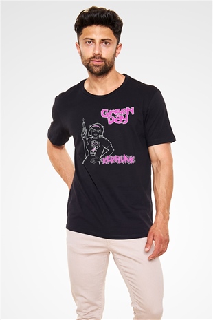 Green Day Siyah Unisex Tişört T-Shirt - TişörtFabrikası