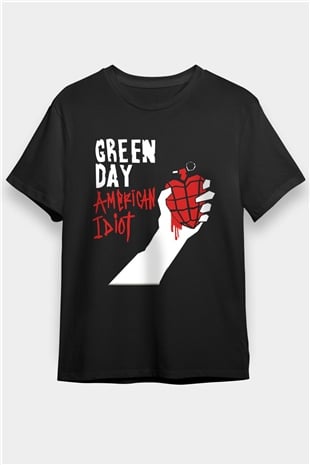 Green Day Siyah Unisex Tişört T-Shirt - TişörtFabrikası