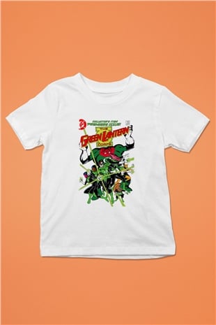 Green Lantern Beyaz Unisex  Çocuk Tişört