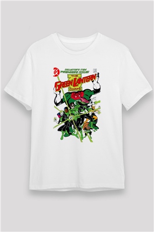 Green Lantern Beyaz Unisex Tişört