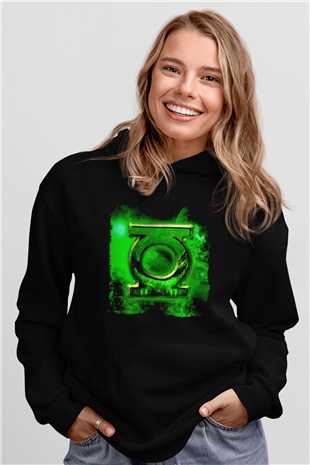 Green Lantern Siyah Unisex Hoodie