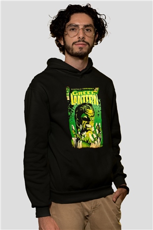 Green Lantern Siyah Unisex Hoodie