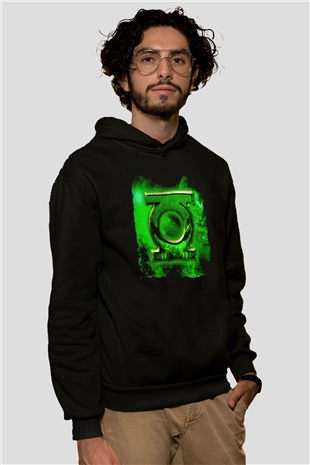 Green Lantern Siyah Unisex Hoodie
