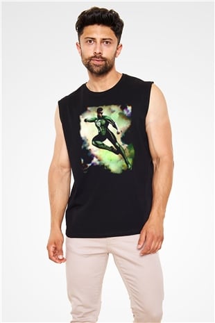 Green Lantern Siyah Unisex  Kolsuz Tişört