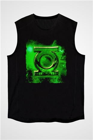 Green Lantern Siyah Unisex  Kolsuz Tişört