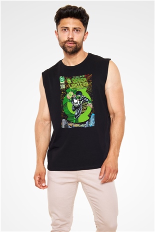 Green Lantern Siyah Unisex  Kolsuz Tişört