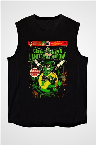 Green Lantern Siyah Unisex  Kolsuz Tişört